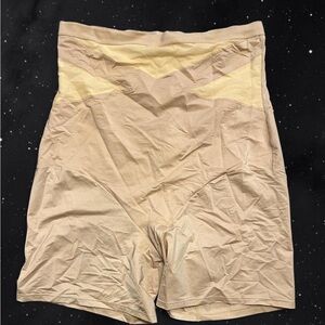 Cacique Women's Beige and Cream Shapewear Shorts